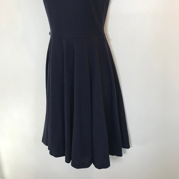 Polo Ralph Lauren T-shirt Dress SMALL S Navy Blue Fit & Flare Cotton Stretch - Picture 3 of 9